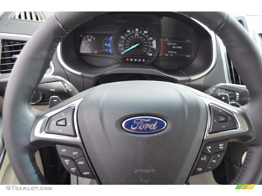 2017 Ford Edge Titanium Ceramic Steering Wheel Photo #120743816
