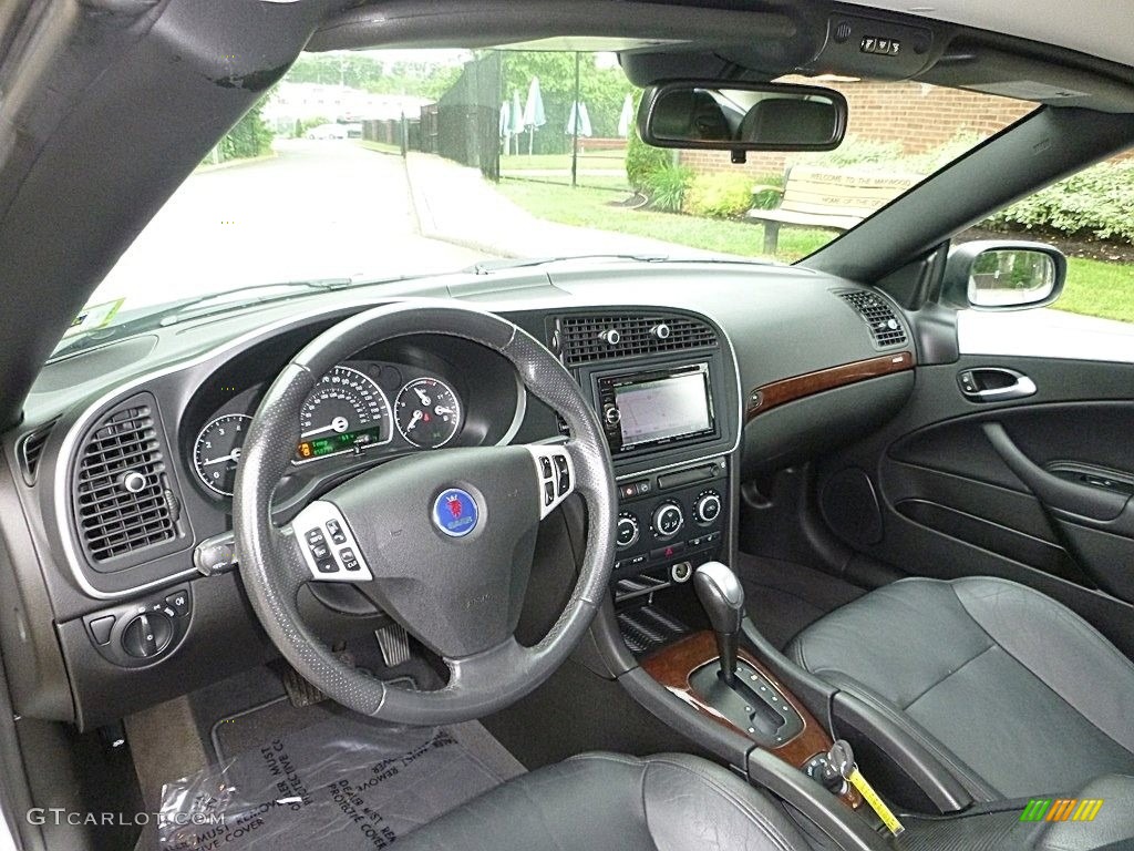 2009 Saab 9-3 2.0T Convertible Black Dashboard Photo #120743936