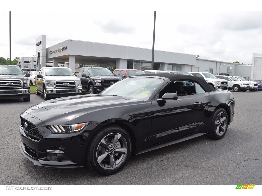 2017 Mustang V6 Convertible - Shadow Black / Ebony photo #3