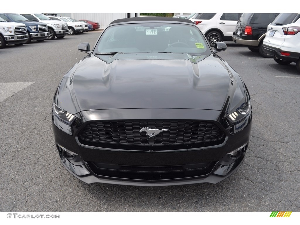 2017 Mustang V6 Convertible - Shadow Black / Ebony photo #4