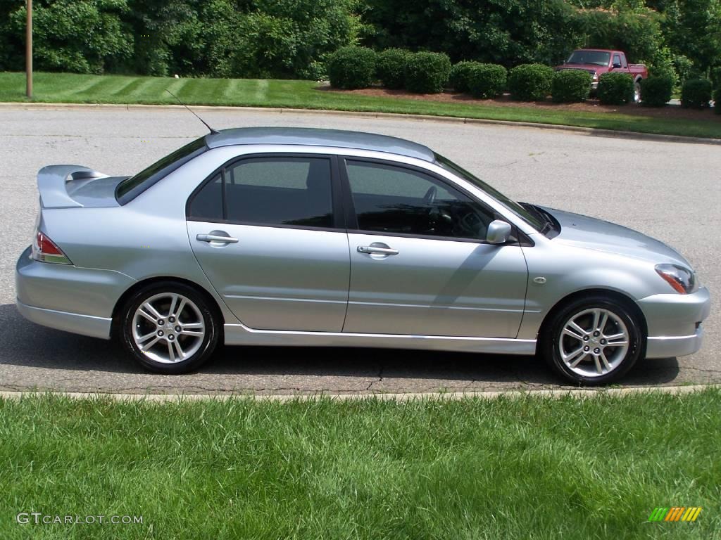 2006 Lancer RALLIART - Cool Silver Metallic / Black photo #6