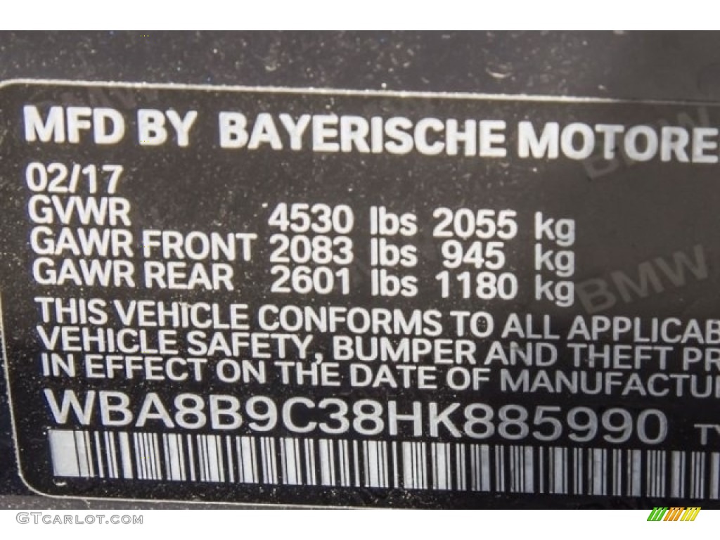 2017 3 Series 330i Sedan - Imperial Blue Metallic / Black photo #11