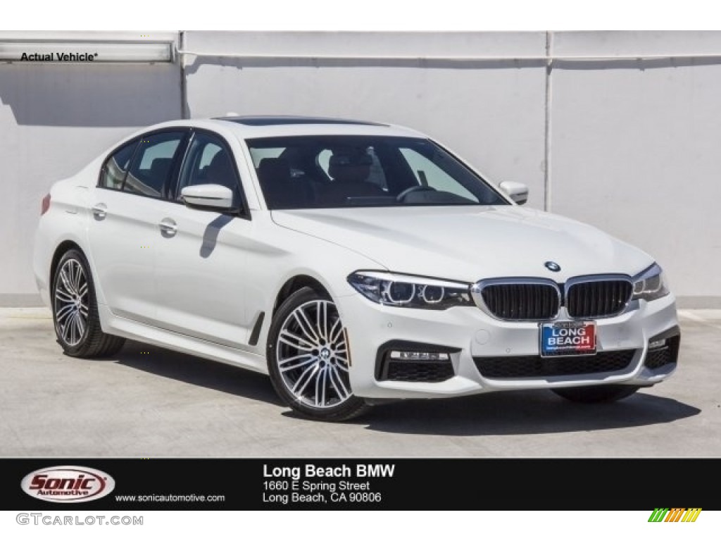 2017 5 Series 530i Sedan - Alpine White / Cognac photo #1