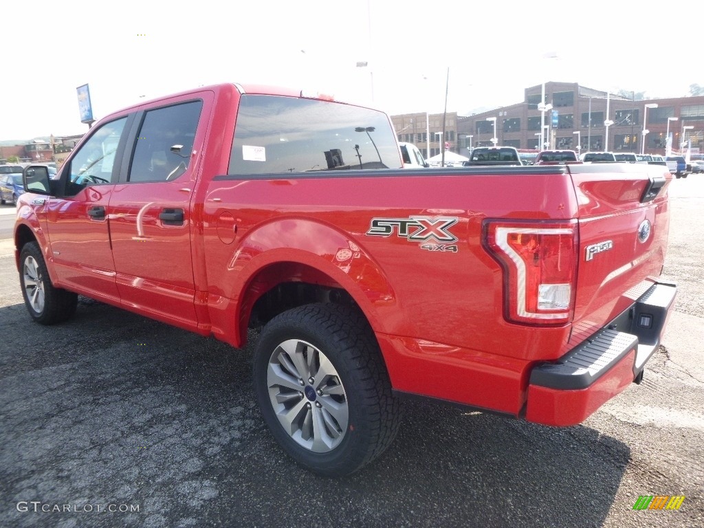 2017 F150 XL SuperCrew 4x4 - Race Red / Black photo #4