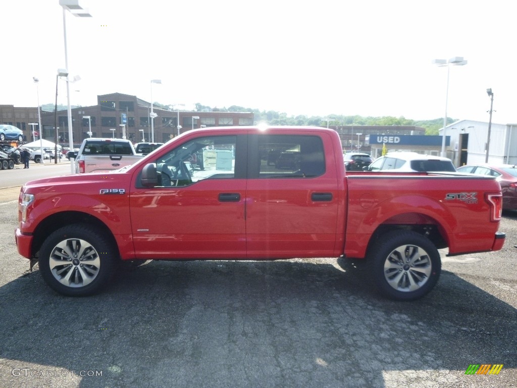 2017 F150 XL SuperCrew 4x4 - Race Red / Black photo #5