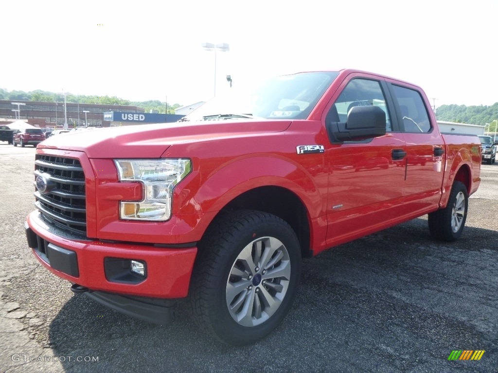 2017 F150 XL SuperCrew 4x4 - Race Red / Black photo #6