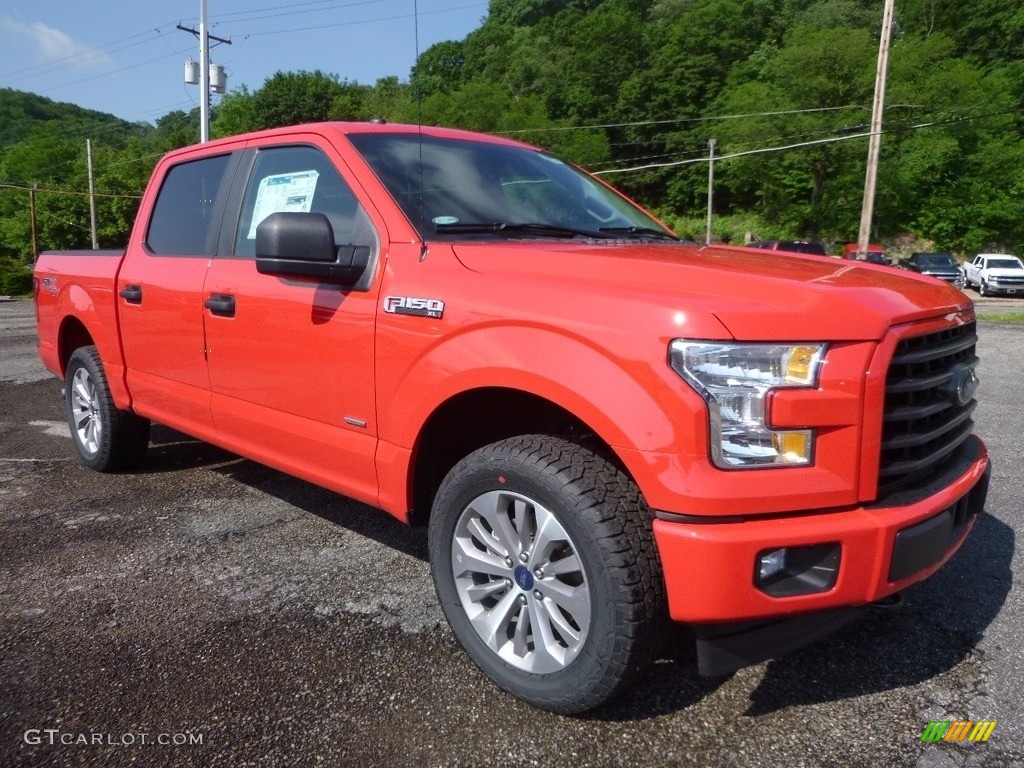 2017 F150 XL SuperCrew 4x4 - Race Red / Black photo #8