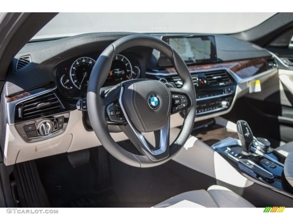 2017 5 Series 540i Sedan - Mineral White Metallic / Ivory White photo #6