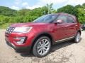 2017 Ruby Red Ford Explorer Limited 4WD  photo #6