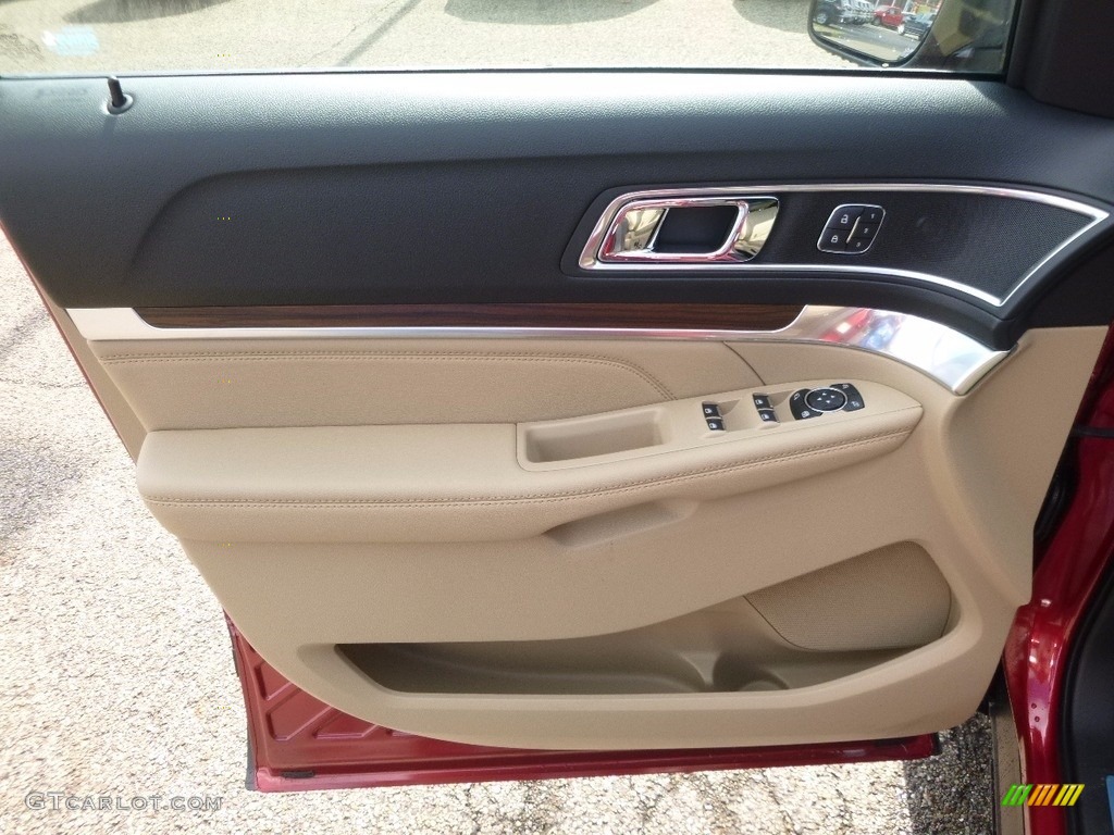 2017 Explorer Limited 4WD - Ruby Red / Medium Light Camel photo #14