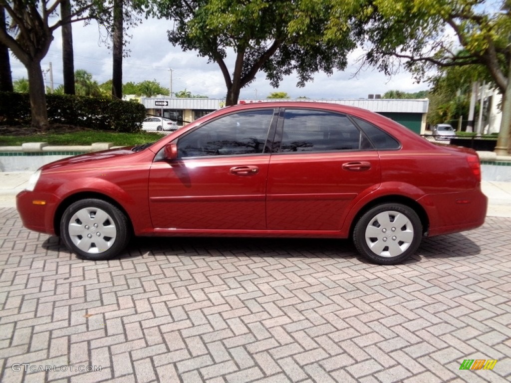 2008 Forenza  - Fusion Red Metallic / Grey photo #3