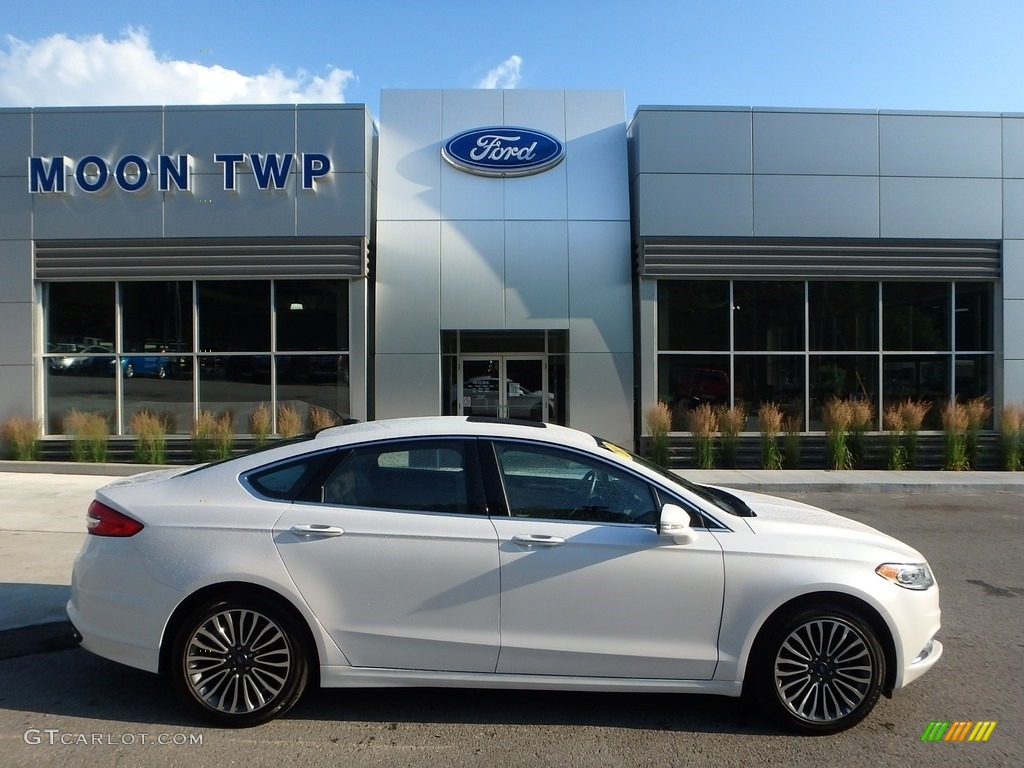 2017 Fusion SE AWD - White Platinum / Medium Light Stone photo #1