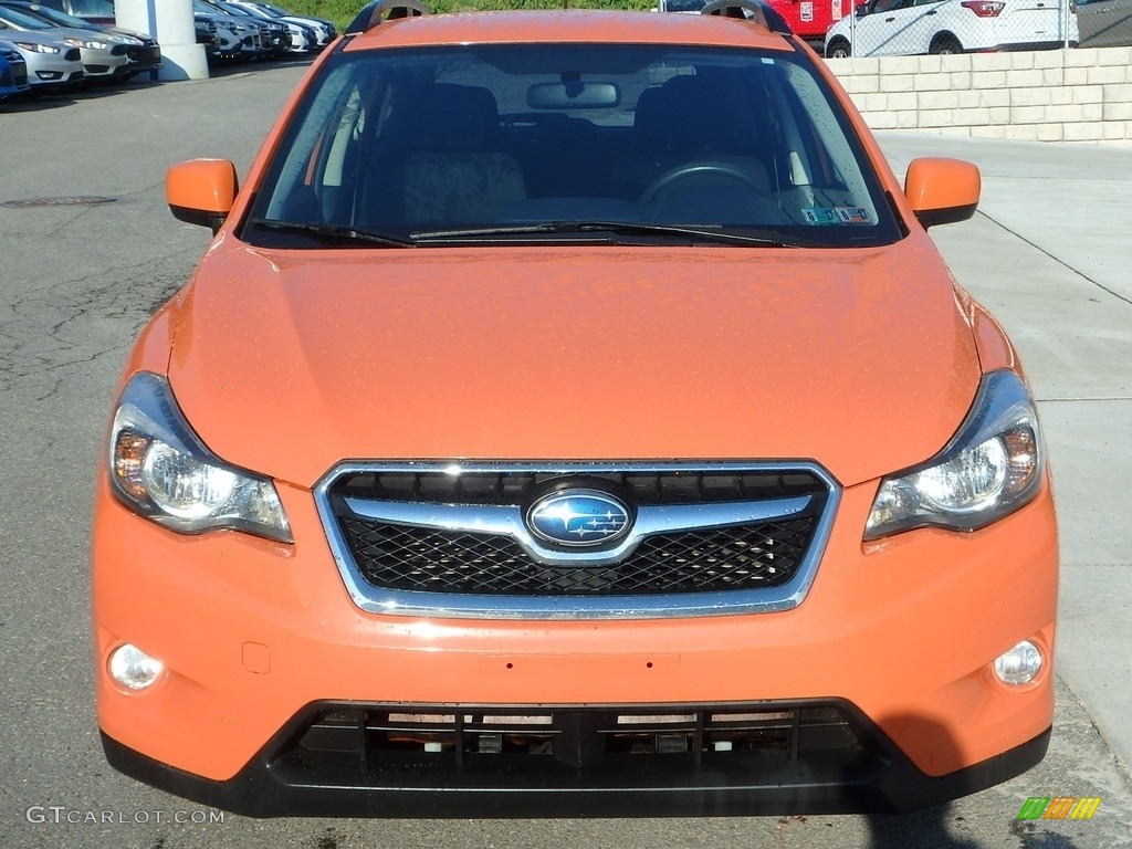 2013 XV Crosstrek 2.0 Premium - Tangerine Orange Pearl / Black photo #8