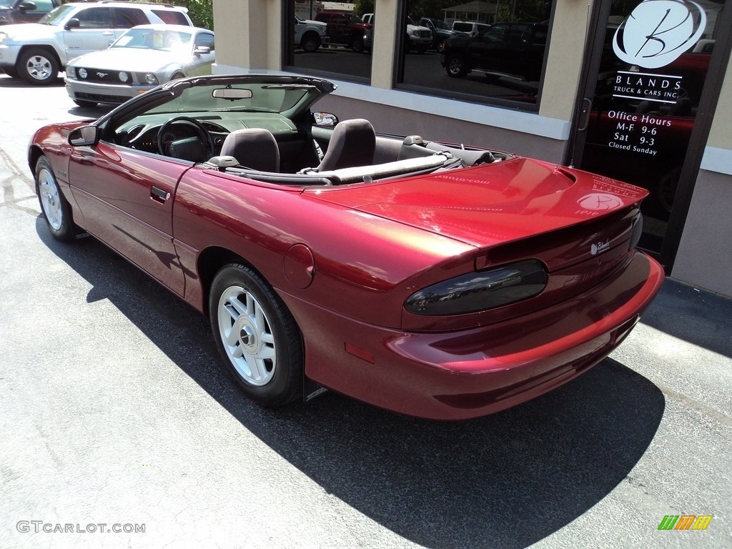 1994 Camaro Z28 Convertible - Medium Patriot Red Metallic / Gray photo #6