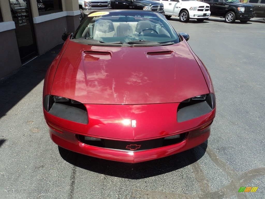 1994 Camaro Z28 Convertible - Medium Patriot Red Metallic / Gray photo #23