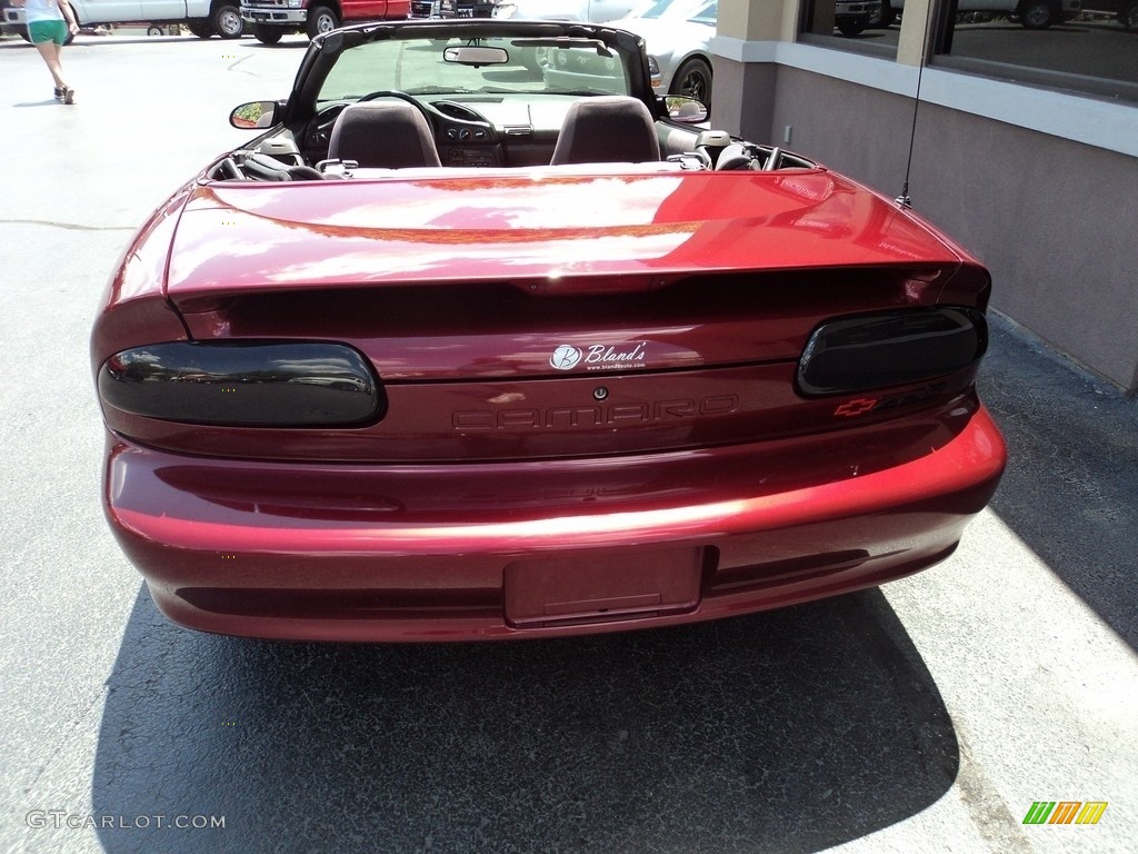 1994 Camaro Z28 Convertible - Medium Patriot Red Metallic / Gray photo #26