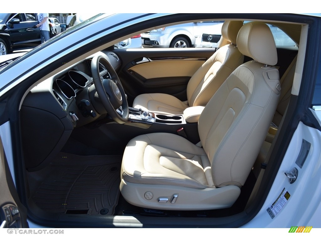 Velvet Beige/Moor Brown Interior 2014 Audi A5 2.0T quattro Coupe Photo #120753271