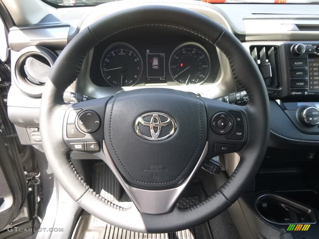 2017 RAV4 XLE - Magnetic Gray Metallic / Black photo #15