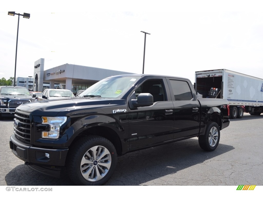 2017 F150 XL SuperCrew 4x4 - Shadow Black / Black photo #3