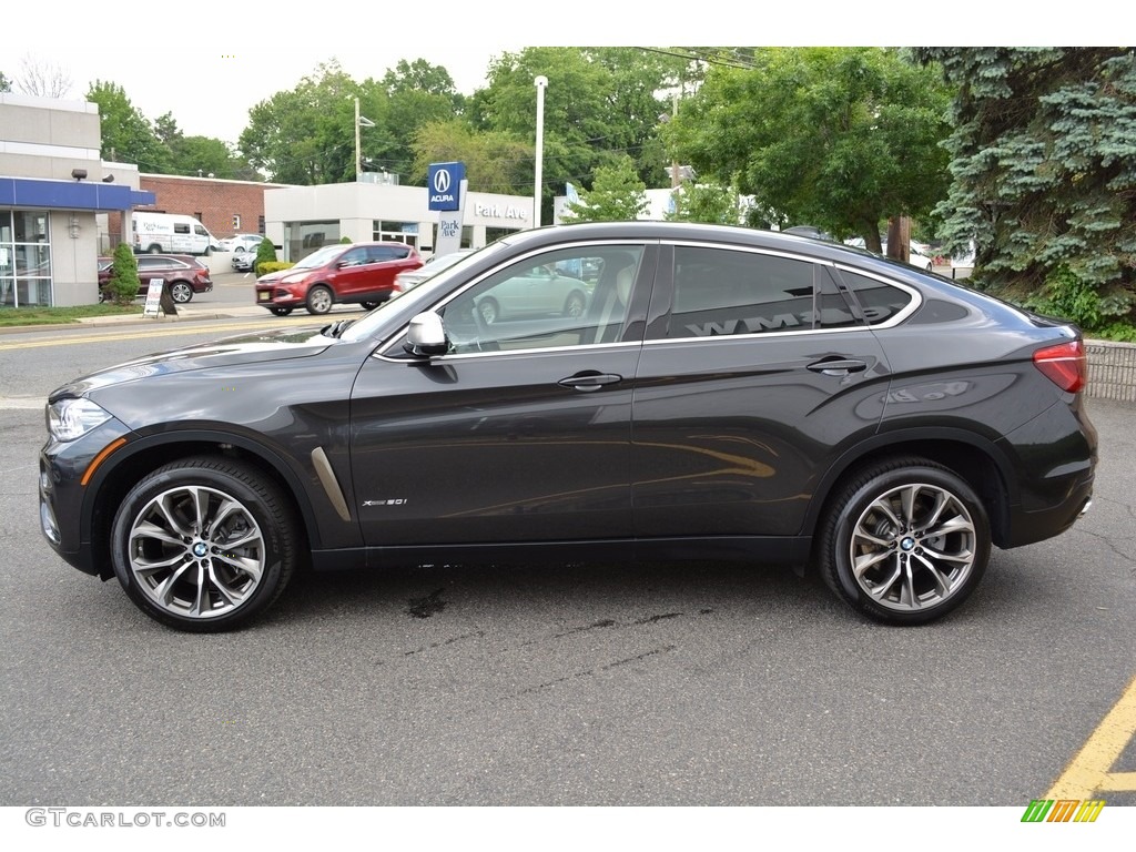 2017 X6 xDrive50i - Dark Graphite Metallic / Canberra Beige/Black photo #5