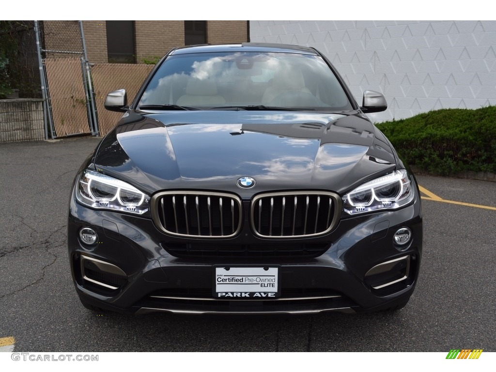 2017 X6 xDrive50i - Dark Graphite Metallic / Canberra Beige/Black photo #7