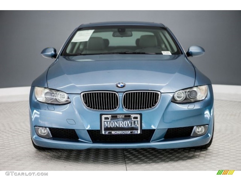 2008 3 Series 328i Coupe - Atlantic Blue Metallic / Gray photo #2