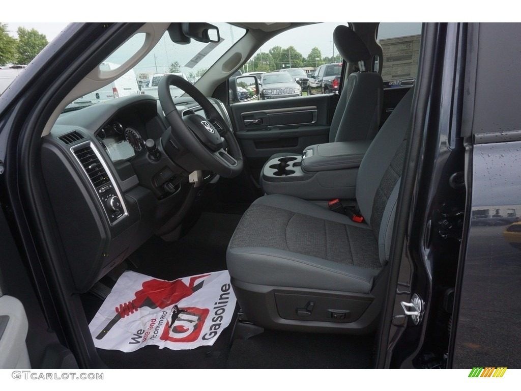 2017 1500 Big Horn Quad Cab - Maximum Steel Metallic / Black/Diesel Gray photo #7