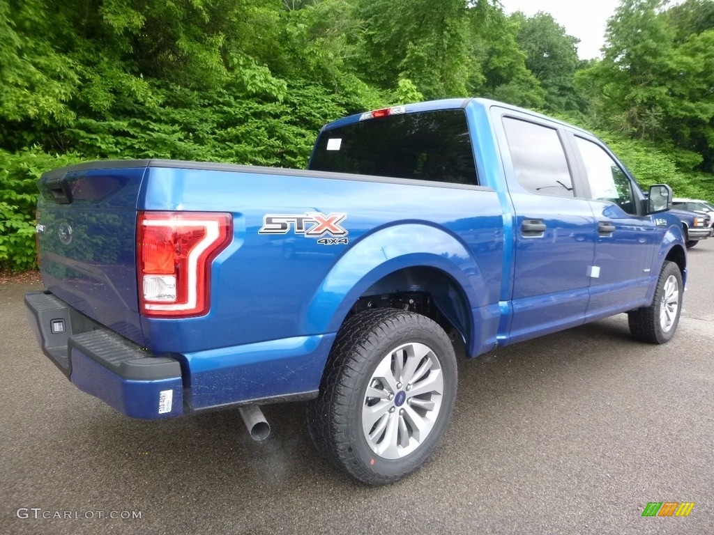 2017 F150 XL SuperCrew 4x4 - Lightning Blue / Black photo #2