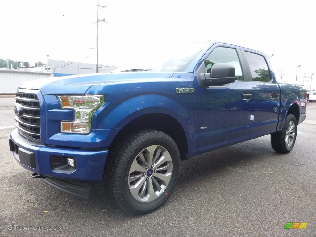 2017 F150 XL SuperCrew 4x4 - Lightning Blue / Black photo #6