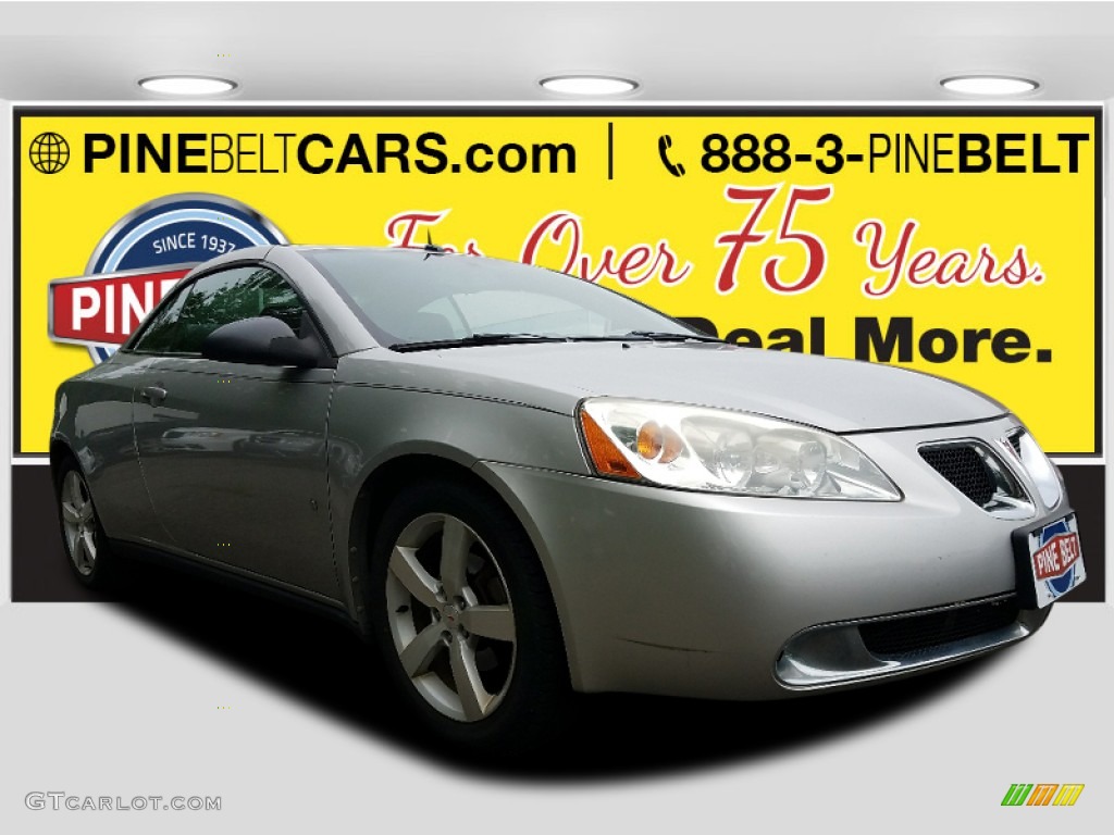 2008 G6 GT Convertible - Liquid Silver Metallic / Ebony Black photo #1