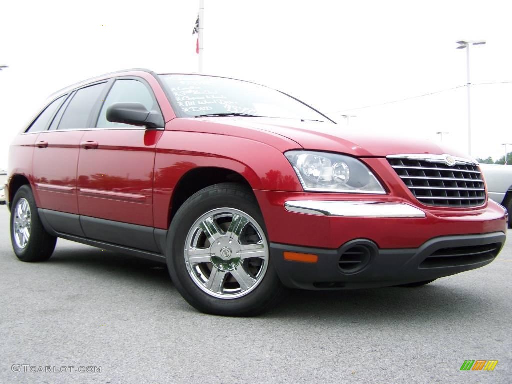 2005 Pacifica Touring AWD - Inferno Red Crystal Pearl / Dark Slate Gray photo #1