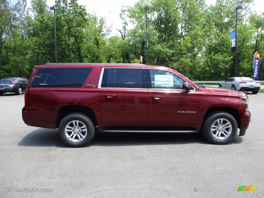 2017 Suburban LT 4WD - Siren Red Tintcoat / Jet Black photo #7