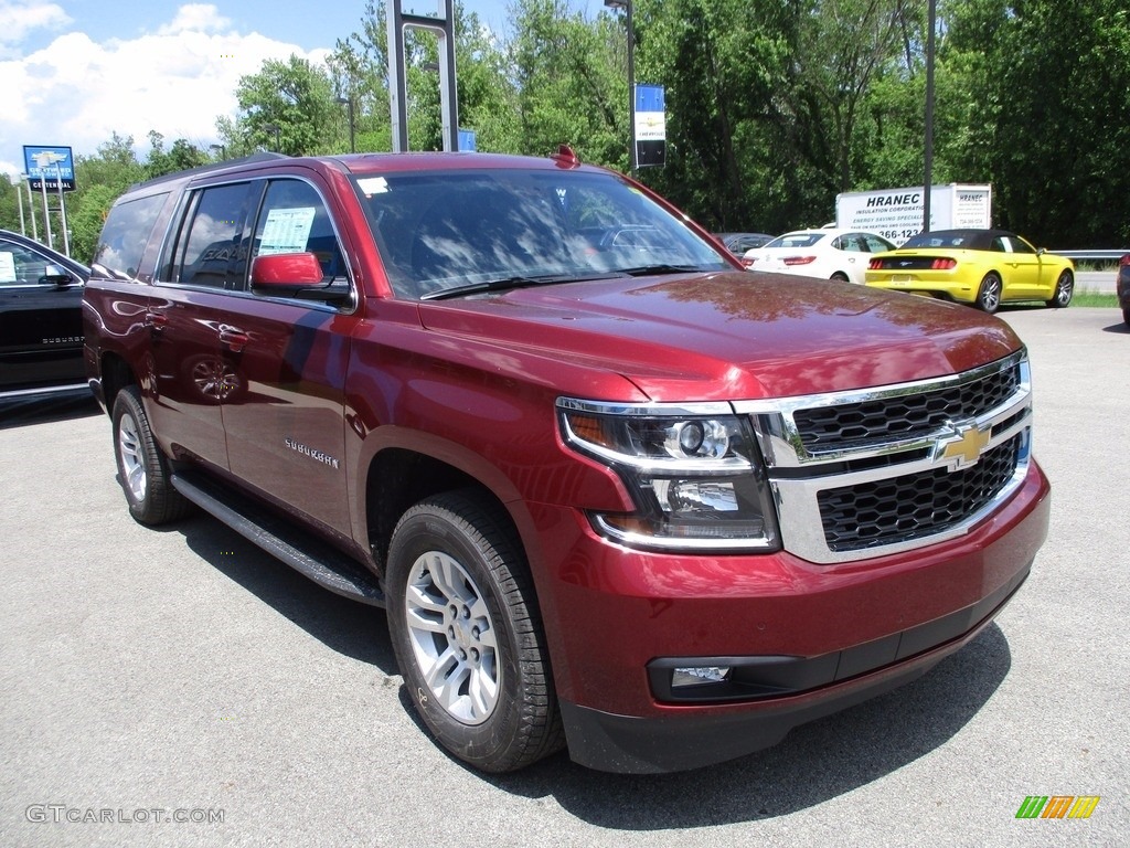 2017 Suburban LT 4WD - Siren Red Tintcoat / Jet Black photo #8