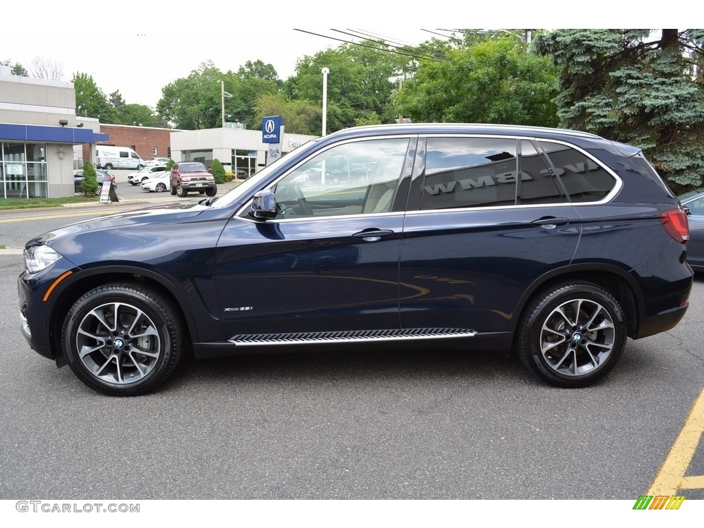 2014 X5 xDrive35i - Imperial Blue Metallic / Canberra Beige photo #5