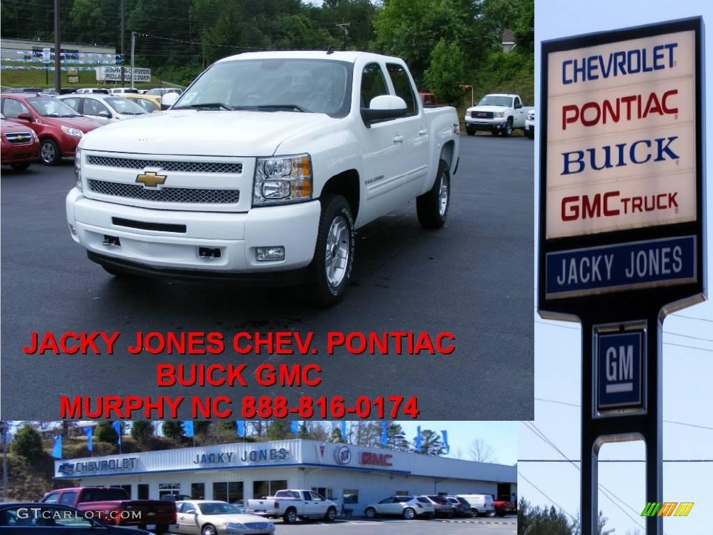 2009 Silverado 1500 LT Crew Cab 4x4 - Summit White / Ebony photo #1