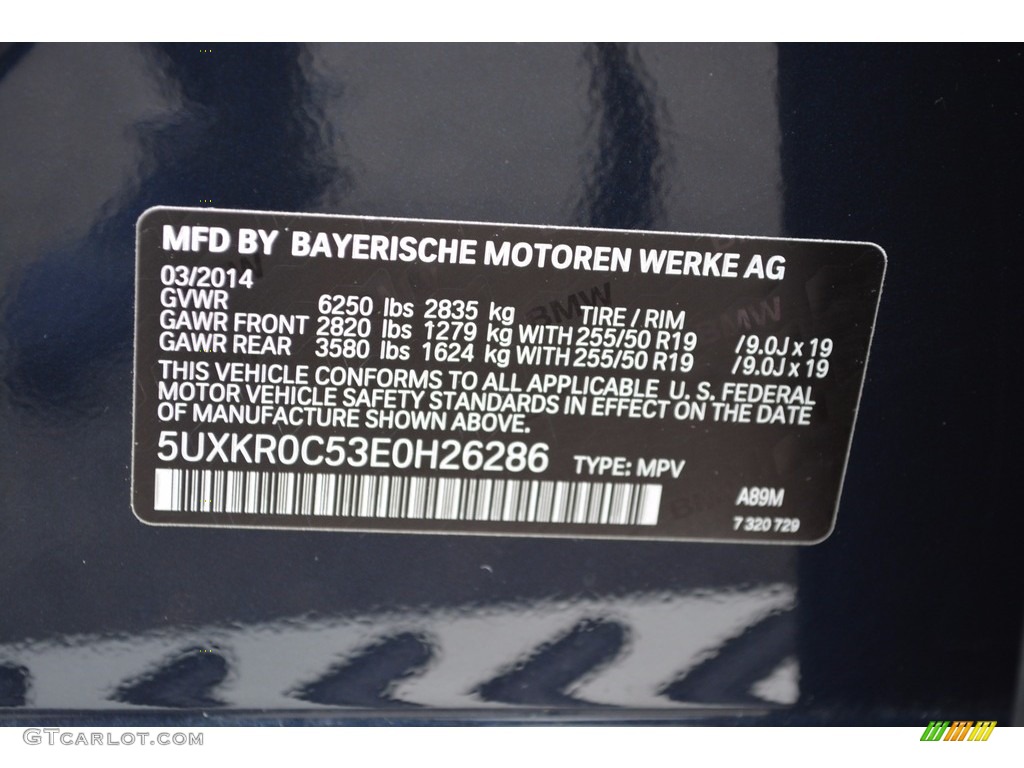 2014 X5 xDrive35i - Imperial Blue Metallic / Canberra Beige photo #35