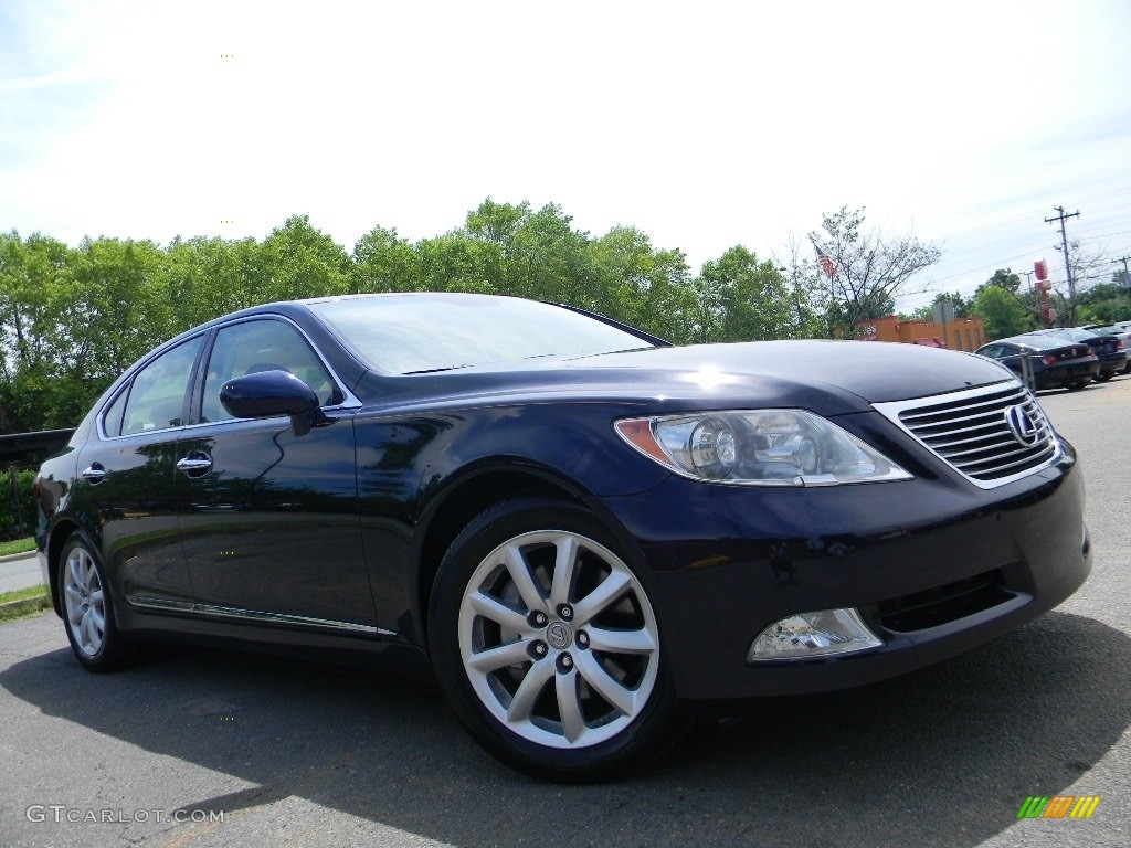 2007 LS 460 - Black Sapphire Pearl / Alabaster photo #2
