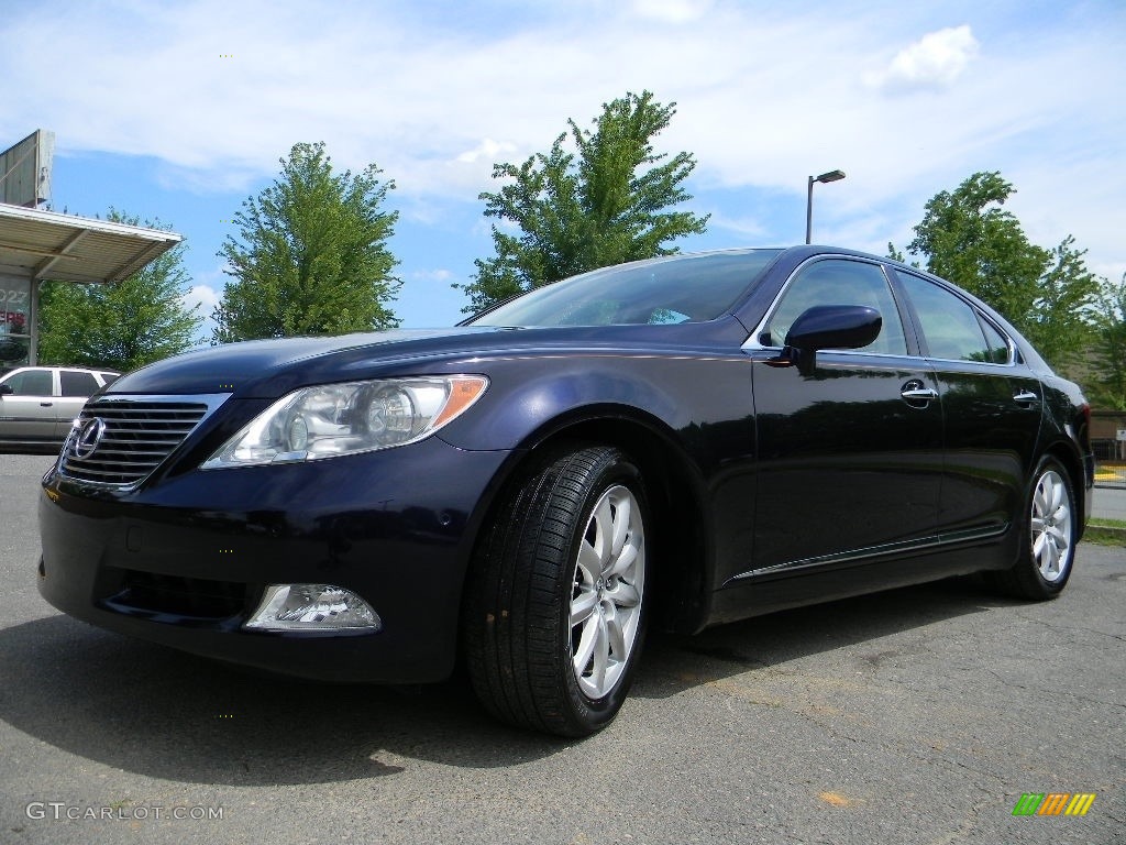 2007 LS 460 - Black Sapphire Pearl / Alabaster photo #6