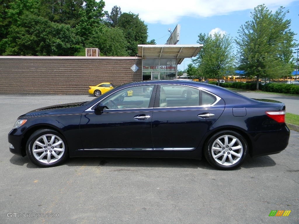 2007 LS 460 - Black Sapphire Pearl / Alabaster photo #7