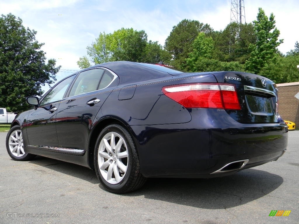 2007 LS 460 - Black Sapphire Pearl / Alabaster photo #8