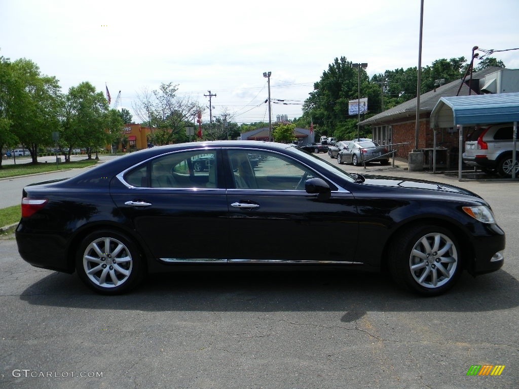 2007 LS 460 - Black Sapphire Pearl / Alabaster photo #11
