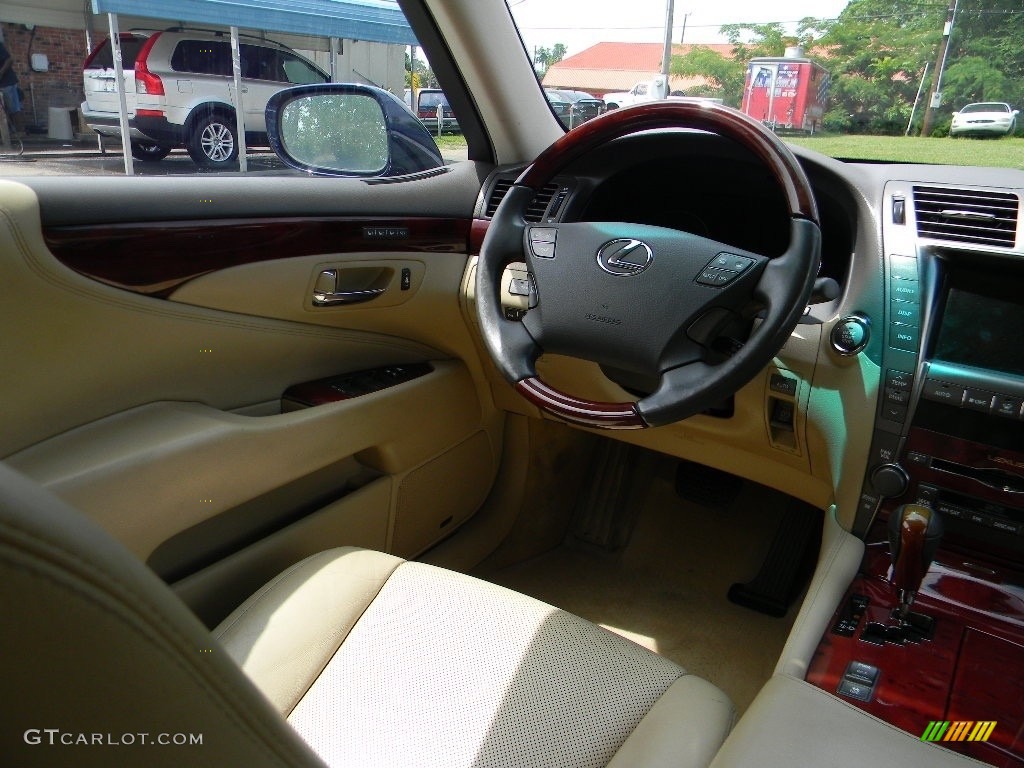 2007 LS 460 - Black Sapphire Pearl / Alabaster photo #12