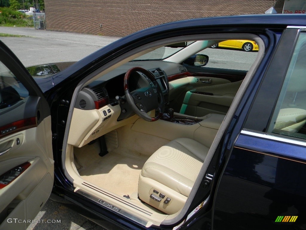 2007 LS 460 - Black Sapphire Pearl / Alabaster photo #17
