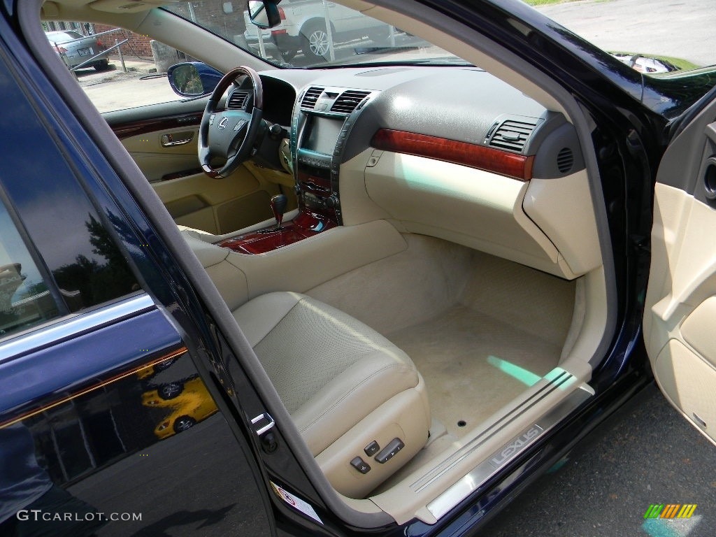 2007 LS 460 - Black Sapphire Pearl / Alabaster photo #22