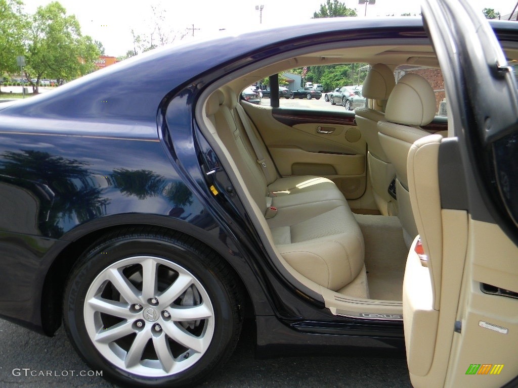 2007 LS 460 - Black Sapphire Pearl / Alabaster photo #25