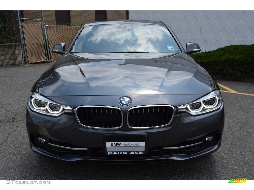 2017 3 Series 330i xDrive Sedan - Mineral Grey Metallic / Coral Red photo #7