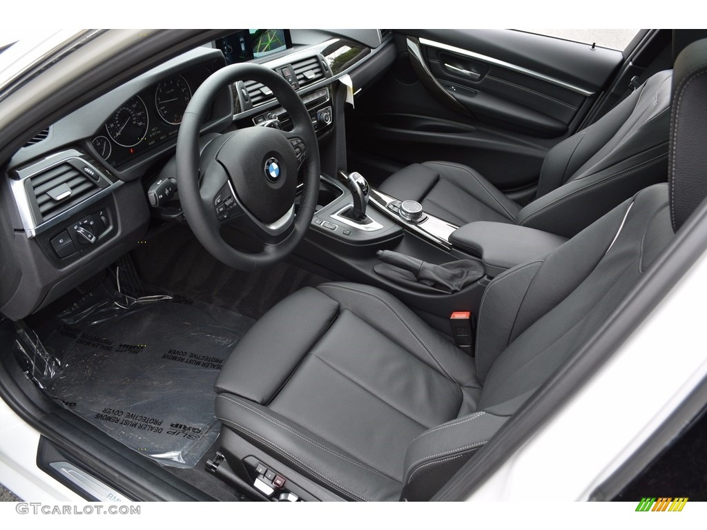 Black Interior 2017 BMW 3 Series 330i xDrive Sports Wagon Photo #120772849