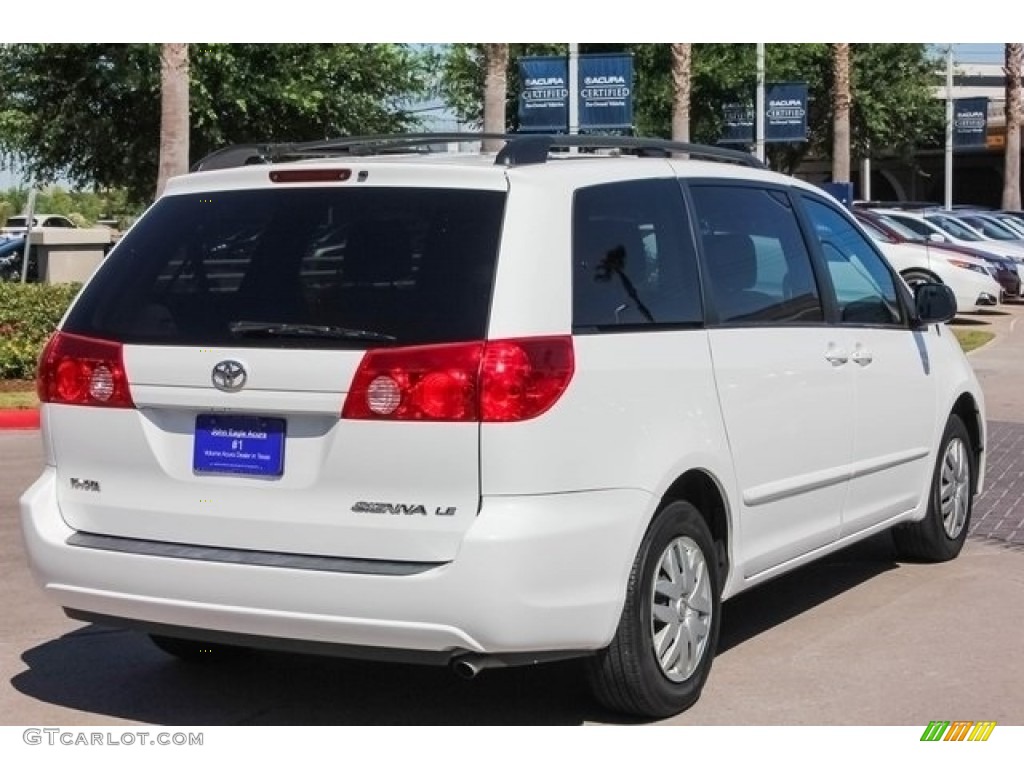 2010 Sienna LE - Super White / Taupe photo #7