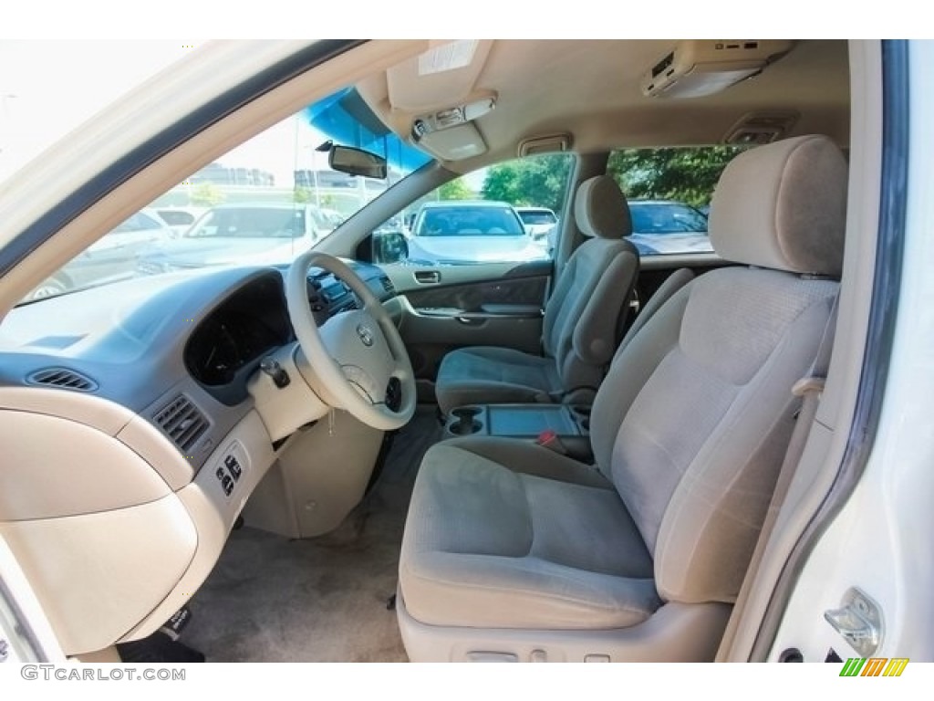 2010 Sienna LE - Super White / Taupe photo #17