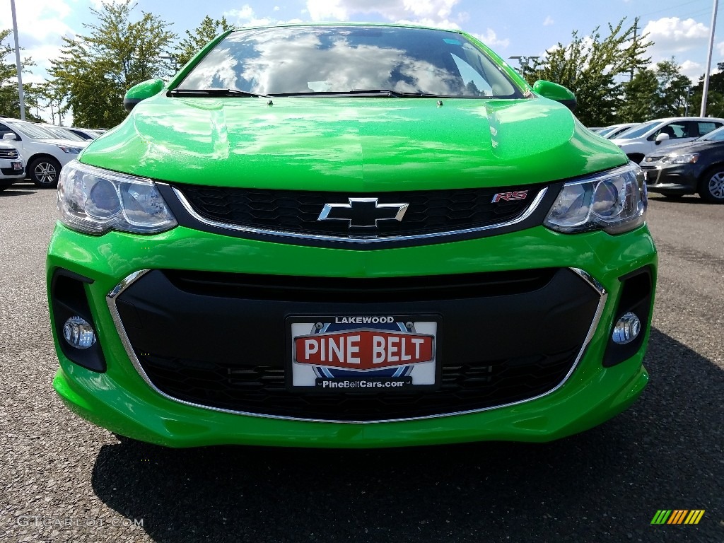 2017 Sonic LT Hatchback - Krypton Green / Jet Black photo #2